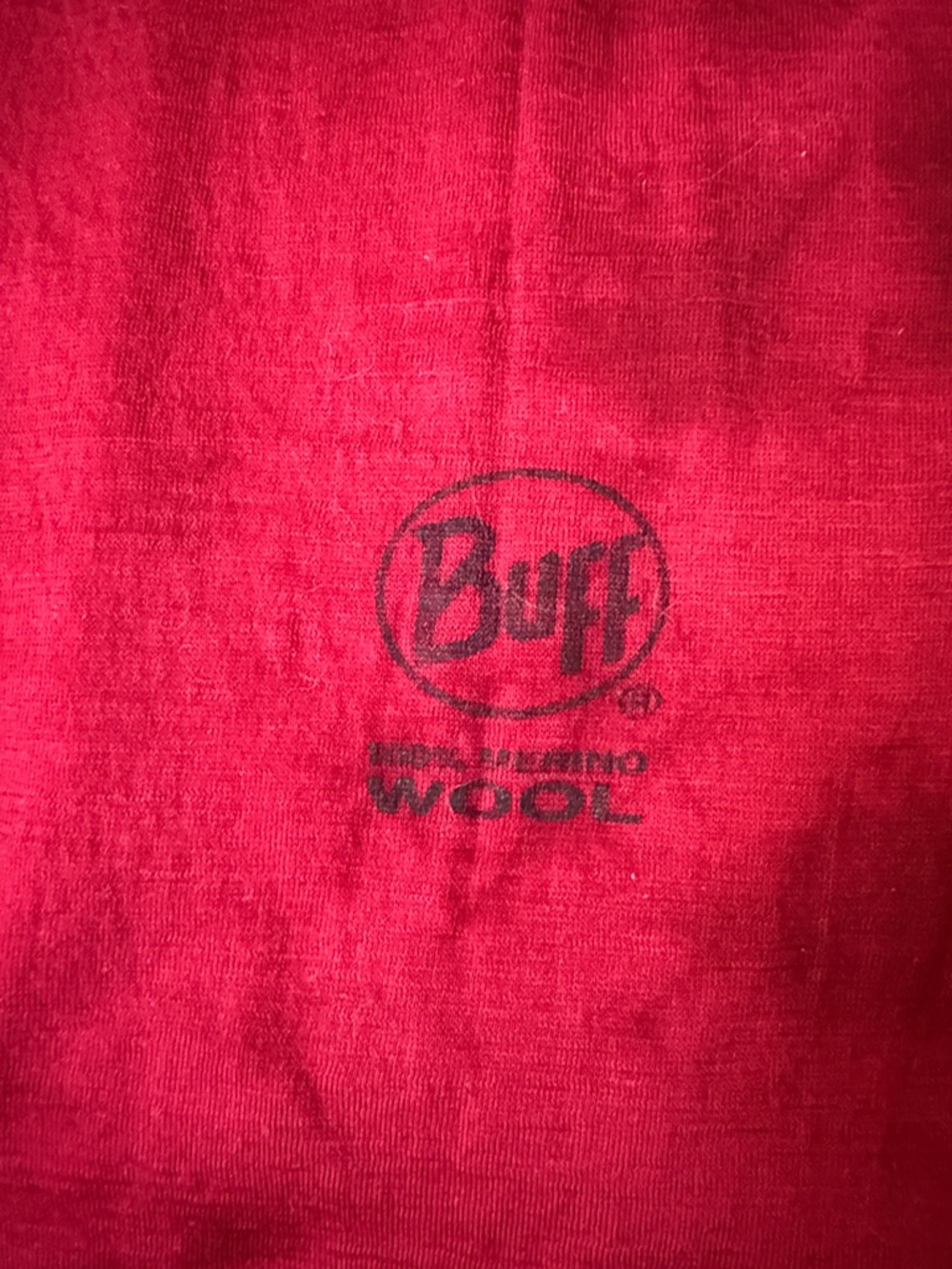 Buff merino wool neck gaiter tie dye red OS - Picture 2 of 2